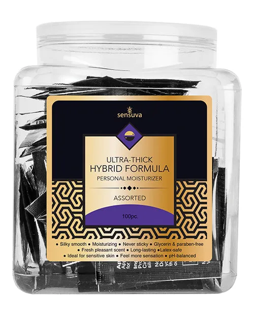 Sensuva Anal Sensuva Hybrid Personal Moisturizer Tub Asst Tub of 100