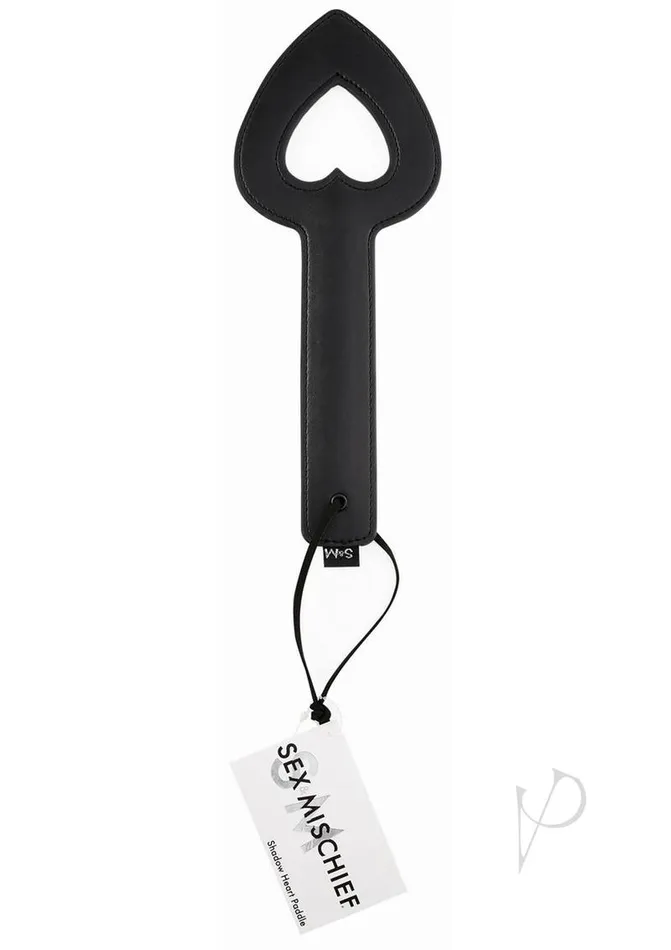 Sex and Mischief Shadow Heart Paddle 115in Black Sex And Mischief Anal