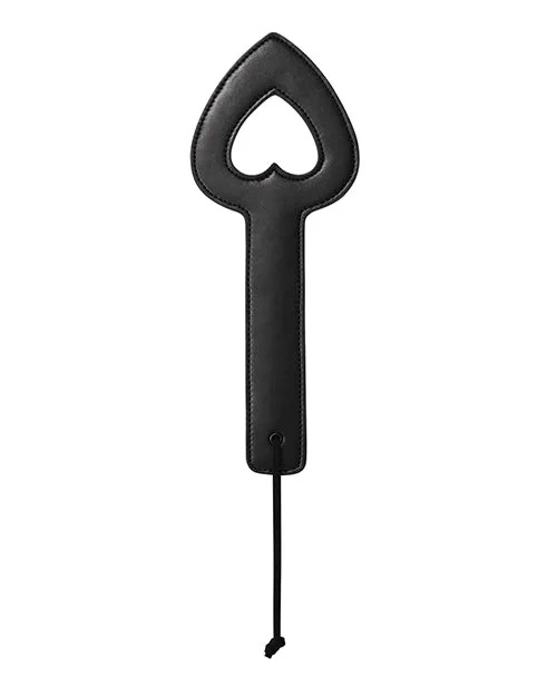 Sex and Mischief Shadow Heart Paddle 115in Black Sex And Mischief Anal