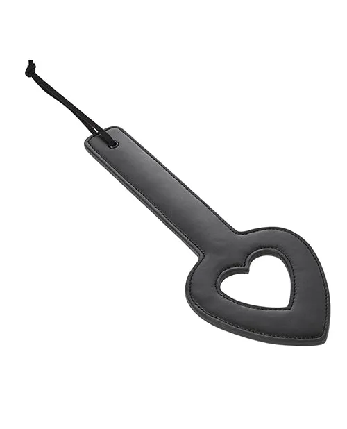 Sex and Mischief Shadow Heart Paddle 115in Black Sex And Mischief Anal