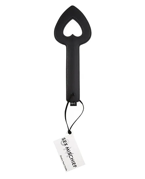 Sex and Mischief Shadow Heart Paddle 115in Black Sex And Mischief Anal