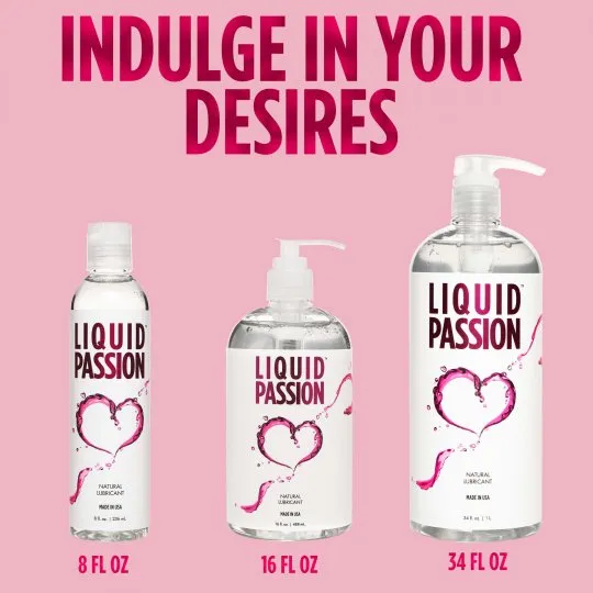 Sexual Health Wellbeing Passion Lubes Liquid Passion Natural Lubricant 16oz