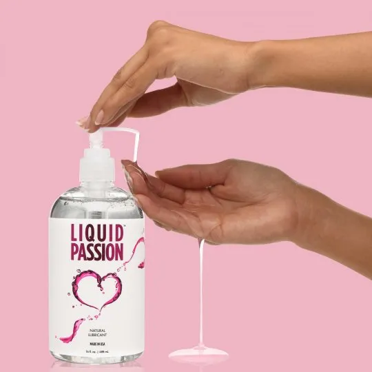 Sexual Health Wellbeing Passion Lubes Liquid Passion Natural Lubricant 16oz