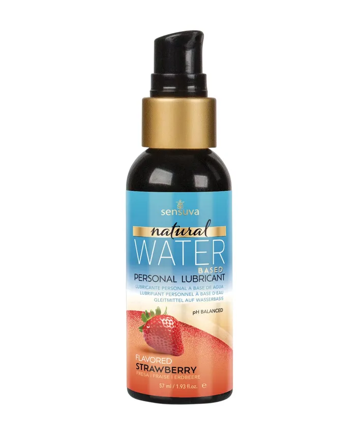 Sexual Health Wellbeing Sensuva Lubricants Sensuva Natural Water Based Strawberry Flavored Lubricant 193oz Sexual Health Wellbeing Sensuva Lubricants Sensuva Natural Water Based Strawberry Flavored Lubricant 193oz