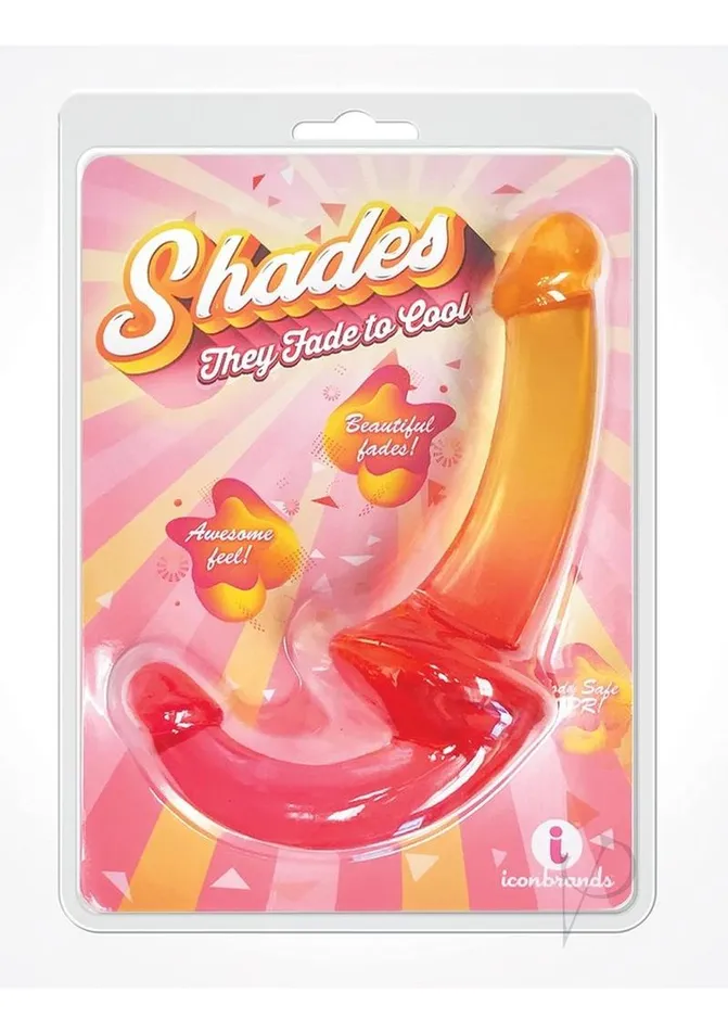 Shades Vibrators Shades Gradient Jelly Strapless StrapOn PinkYellow