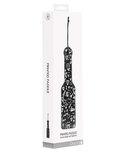 Shots Ouch Love Street Art Fashion Printed Paddle Black Ouch Vibrators Shots Ouch Love Street Art Fashion Printed Paddle Black Ouch Vibrators