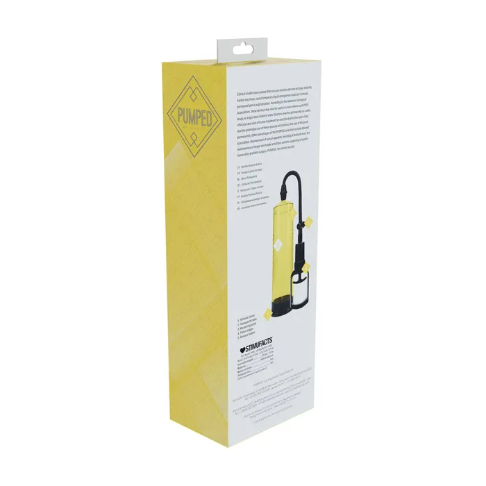 Shots Toys Pumped Basic Penis Pump 2 Yellow Male Sex Toys