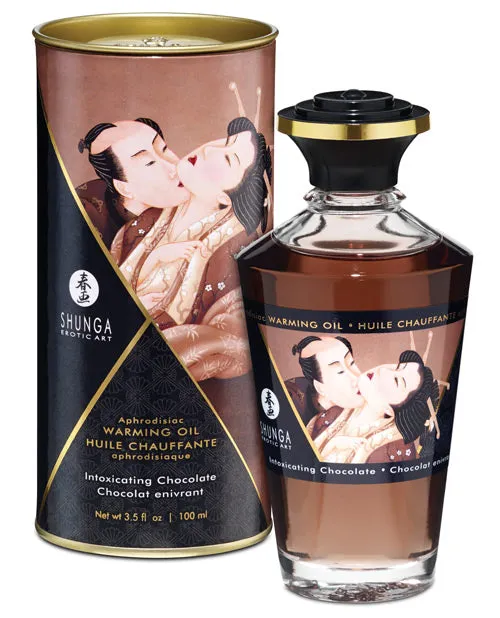 Shunga Female Sex Toys Shunga Warming Oil 35 oz Intoxicating Chocolate