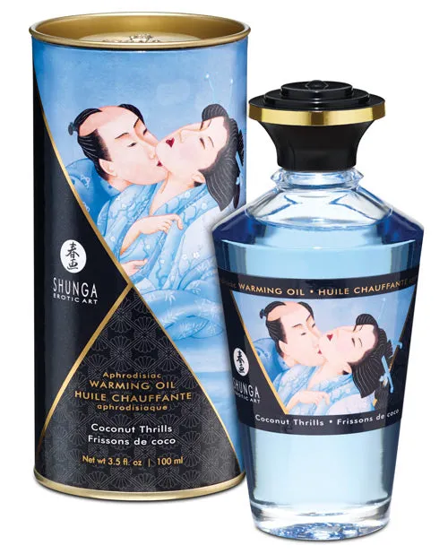 Shunga Shunga Warming Oil 35 oz Coconut Thrills Female Sex Toys
