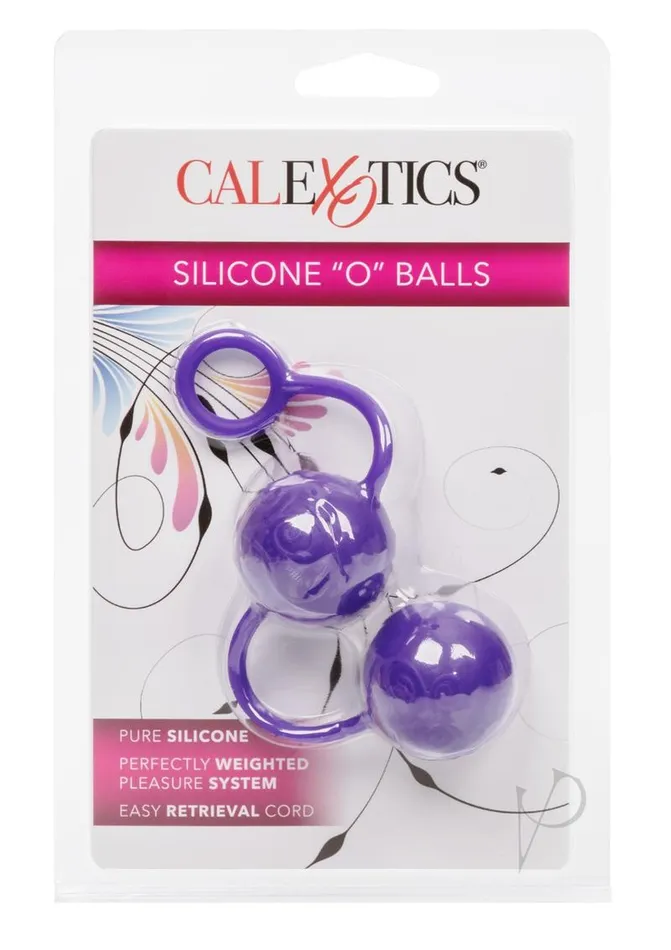 Silicone O Balls Purple Kegel Dildos