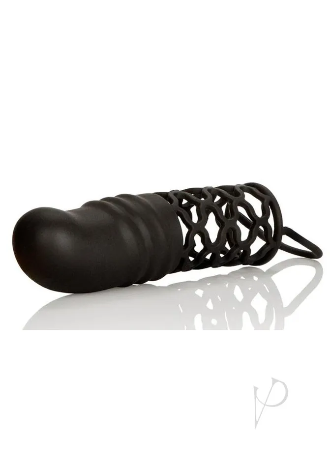 Silicone Penis Extender 2in Black Extensions Anal