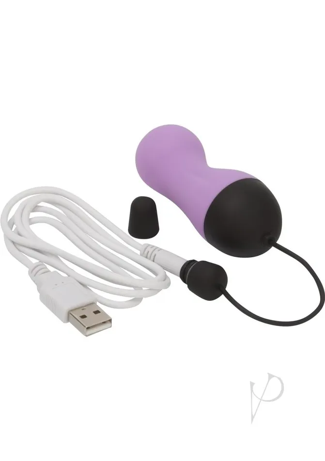 Simple and True Vibrating Rechargeable Silicone Egg with Remote Control Purple Powerbullet Female Sex Toys