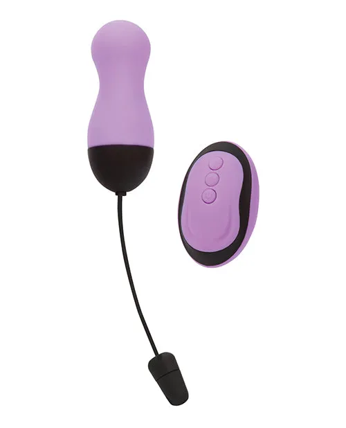 Simple and True Vibrating Rechargeable Silicone Egg with Remote Control Purple Powerbullet Female Sex Toys
