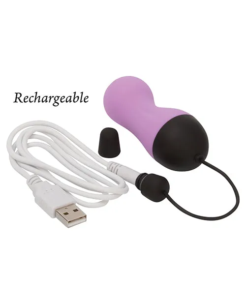 Simple and True Vibrating Rechargeable Silicone Egg with Remote Control Purple Powerbullet Female Sex Toys