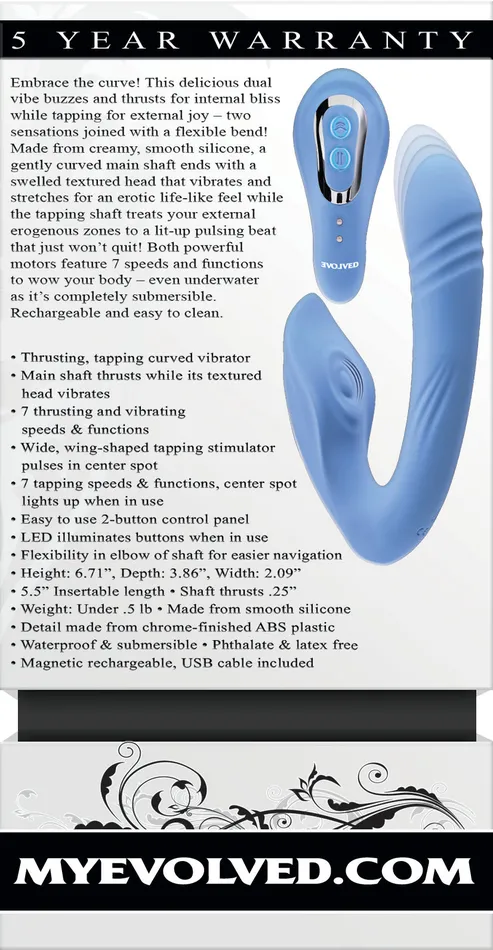 SimpleeDiscreet Vibrators Evolved Tap Thrust