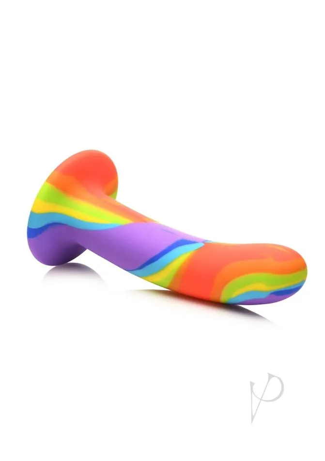 Simply Sweet Rainbow Silicone Dildo Multicolor Simply Sweet Dildos