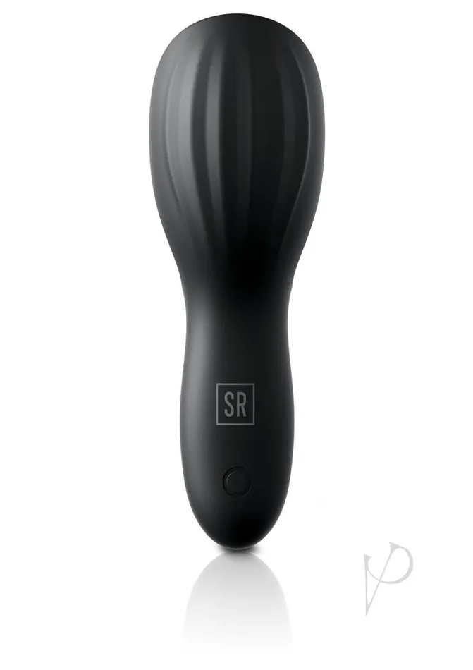 Sir Richards Control Silicone Cock Teaser Masturbator Rechargeable Black Sir Richards Male Sex Toys