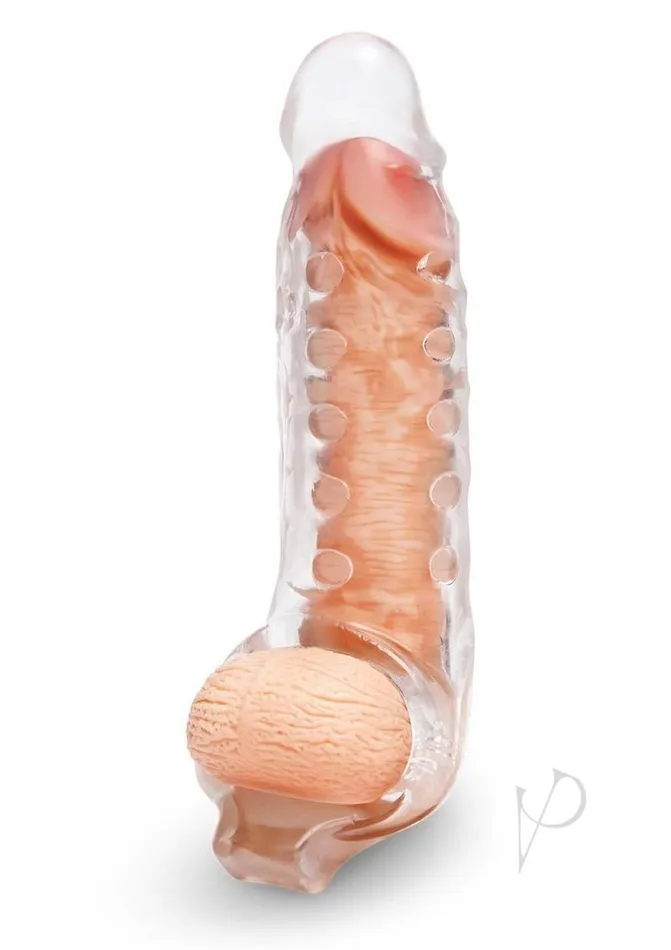 Size Up Studded Clear View Penis Extender with Ball Loop 1in Size Up Male Sex Toys Size Up Studded Clear View Penis Extender with Ball Loop 1in Size Up Male Sex Toys