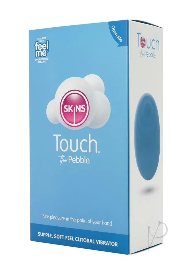 Skins Touch The Pebble Rechargeable Silicone Massager Blue Skins Vibrators Skins Touch The Pebble Rechargeable Silicone Massager Blue Skins Vibrators