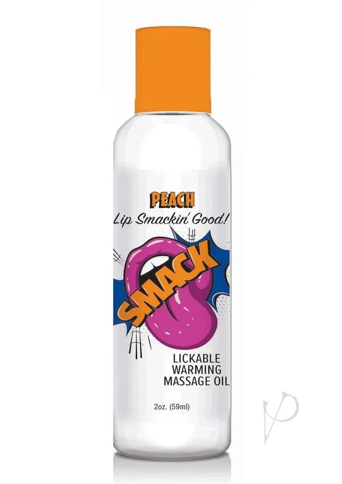 Smack Couples Smack Lickable Massage Oil 2oz Peach