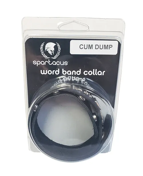 Spartacus Restraints Spartacus CUM DUMP Leather Collar Black