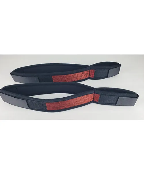Spartacus Restraints Spartacus Wrist to Thigh Cuffs Neoprene Red