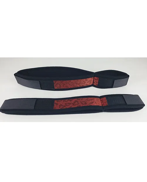 Spartacus Restraints Spartacus Wrist to Thigh Cuffs Neoprene Red Spartacus Restraints Spartacus Wrist to Thigh Cuffs Neoprene Red