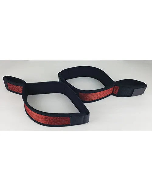 Spartacus Restraints Spartacus Wrist to Thigh Cuffs Neoprene Red Spartacus Restraints Spartacus Wrist to Thigh Cuffs Neoprene Red