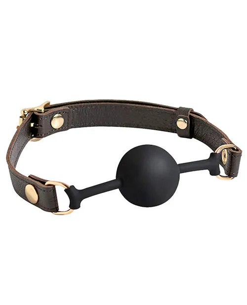 Spartacus Silicone Ball Gag Brown Leather Strap 43mm Ball Spartacus Male Sex Toys Spartacus Silicone Ball Gag Brown Leather Strap 43mm Ball Spartacus Male Sex Toys