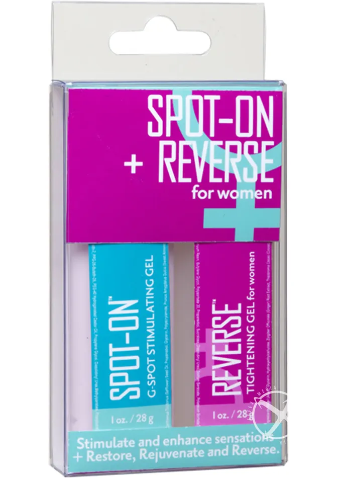 Spot On and Reverse For Women Stimulant and Enhancer Kit 2 per set Intimate Enhancements Anal Spot On and Reverse For Women Stimulant and Enhancer Kit 2 per set Intimate Enhancements Anal