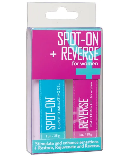 Spot On and Reverse For Women Stimulant and Enhancer Kit 2 per set Intimate Enhancements Anal Spot On and Reverse For Women Stimulant and Enhancer Kit 2 per set Intimate Enhancements Anal