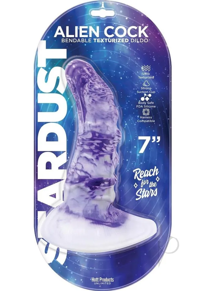 Stardust Dildos Stardust Alien Silicone Dildo 7in PurpleWhite