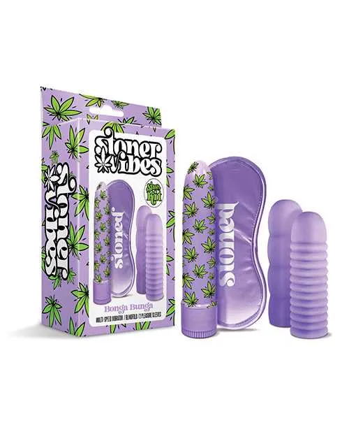 Stoner Vibes Bonga Bunga Stash Kit Purple Stoner Vibes Vibrators
