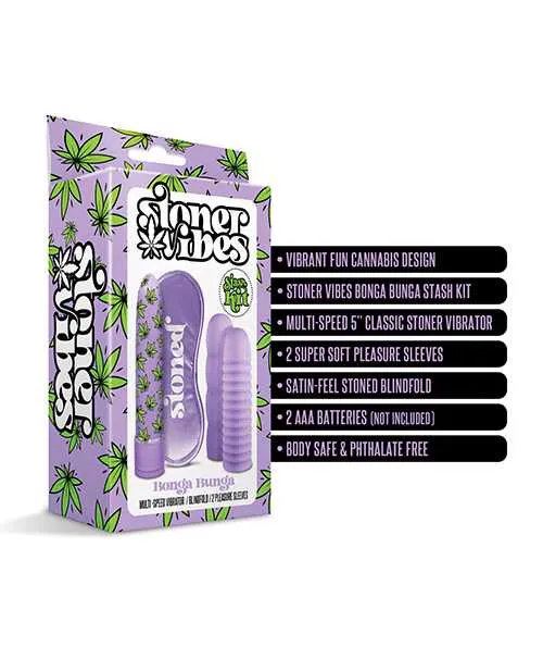 Stoner Vibes Bonga Bunga Stash Kit Purple Stoner Vibes Vibrators Stoner Vibes Bonga Bunga Stash Kit Purple Stoner Vibes Vibrators