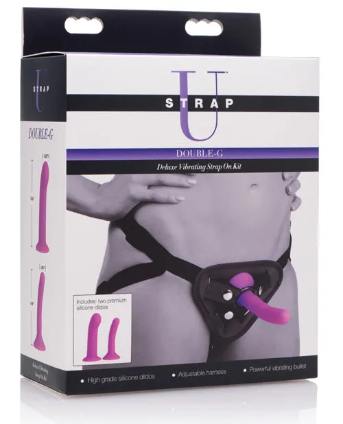 Strap U Female Sex Toys Strap U Double G Deluxe Vibrating StrapOn Kit