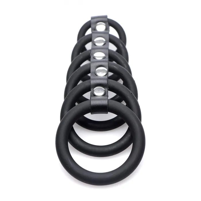Strict Male Sex Toys 6 Ring Silicone Chastity Cage