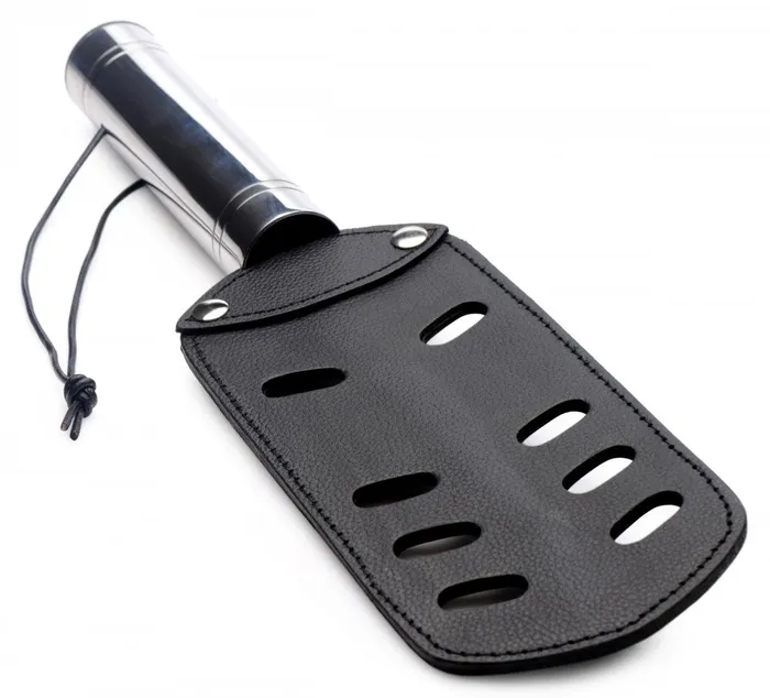 Strict Restraints Leather Paddle With Slots