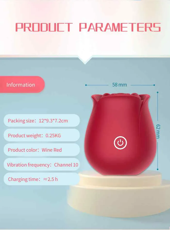 Strong Suction Rose Toy Vibrator Wild Night Fantasies Vibrators