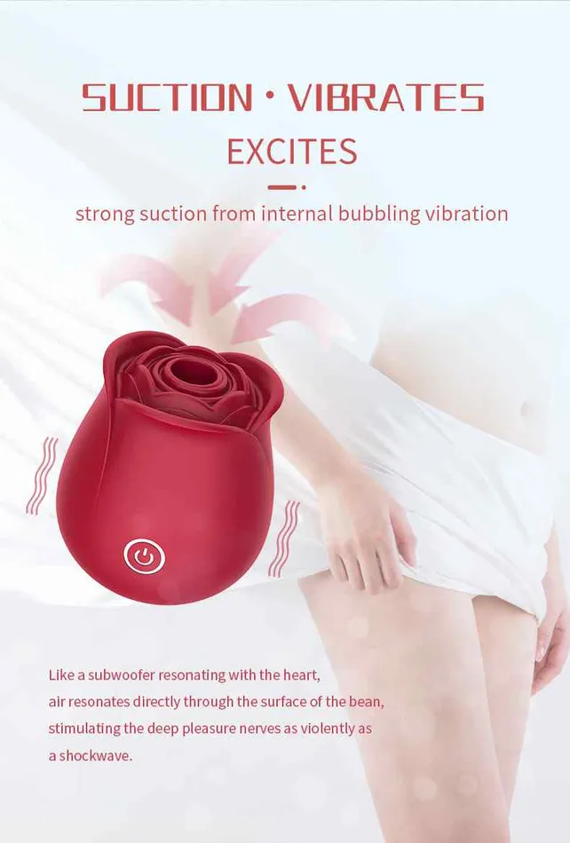 Strong Suction Rose Toy Vibrator Wild Night Fantasies Vibrators