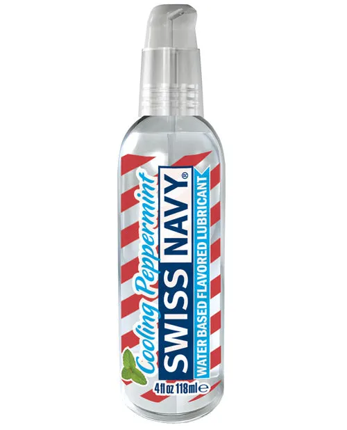 Swiss Navy Lubricants Swiss Navy Cooling Peppermint Flavored Water Based Lubricant 4oz118ml Swiss Navy Lubricants Swiss Navy Cooling Peppermint Flavored Water Based Lubricant 4oz118ml