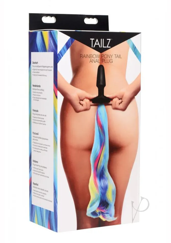 Tailz Anal Tailz Pony Tail Anal Plug Rainbow