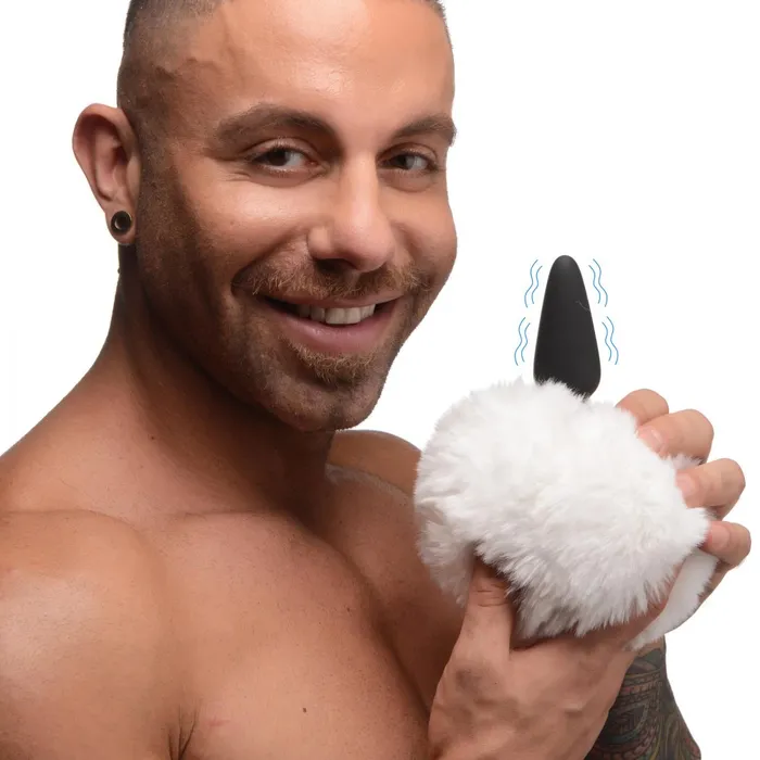 Tailz Male Sex Toys Small Vibrating Anal Plug with Interchangeable Bunny Tail Tailz Male Sex Toys Small Vibrating Anal Plug with Interchangeable Bunny Tail