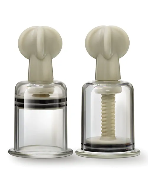 Temptasia Anal Temptasia Clit and Nipple Large Twist Suckers set of 2 Clear