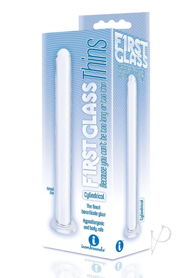 The 9s First Glass Thins Cylindrical Glass Plug Clear Anal