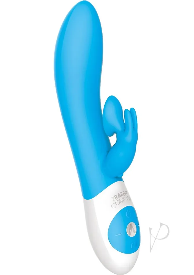 The Rabbit Company The Kissing Rabbit Rechargeable Silicone Rabbit Vibrator Blue The Rabbit Company Vibrators