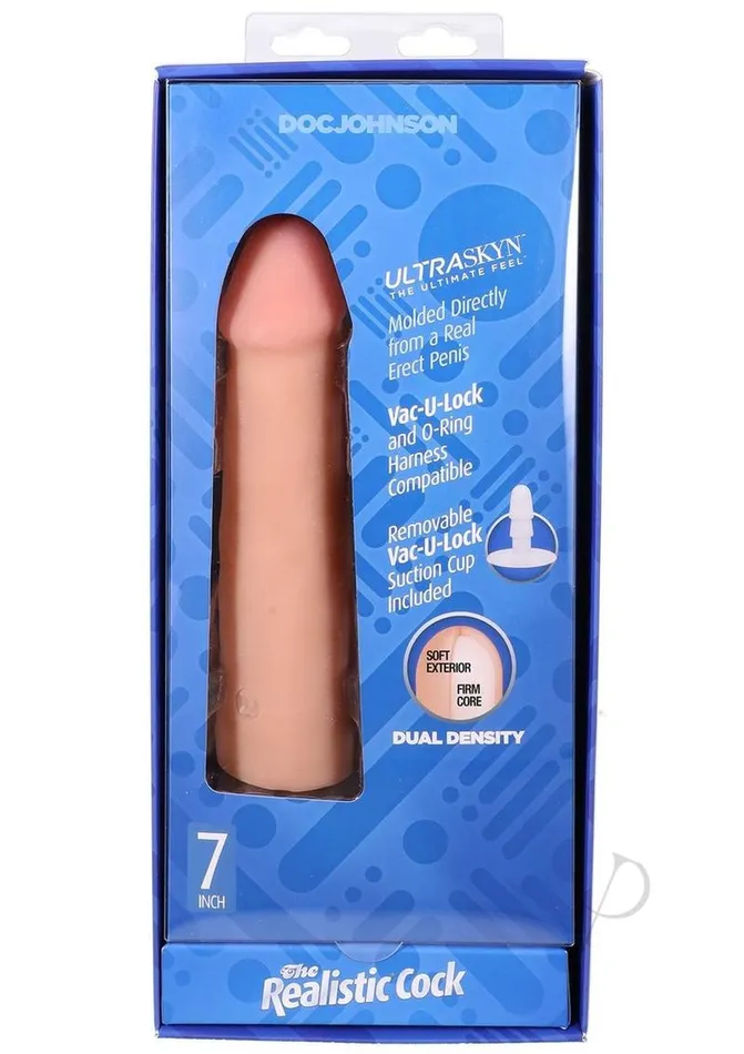 The Realistic Cock Dildos The Realistic Cock Ultraskyn Removable VacULock Suction Cup 7in Vanilla The Realistic Cock Dildos The Realistic Cock Ultraskyn Removable VacULock Suction Cup 7in Vanilla