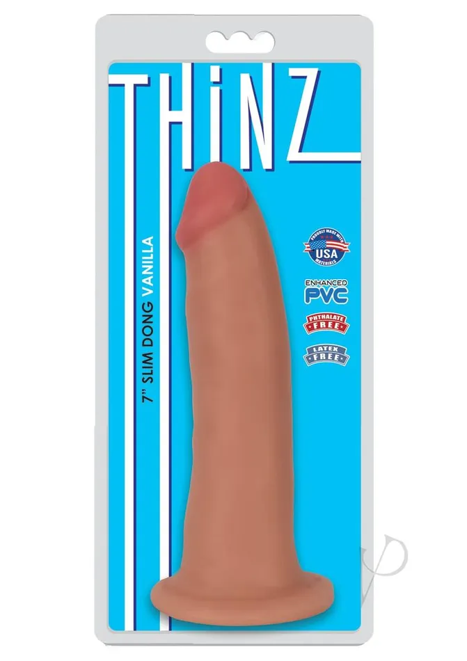 Thinz Slim Dong 7in Vanilla Thinz Dildos