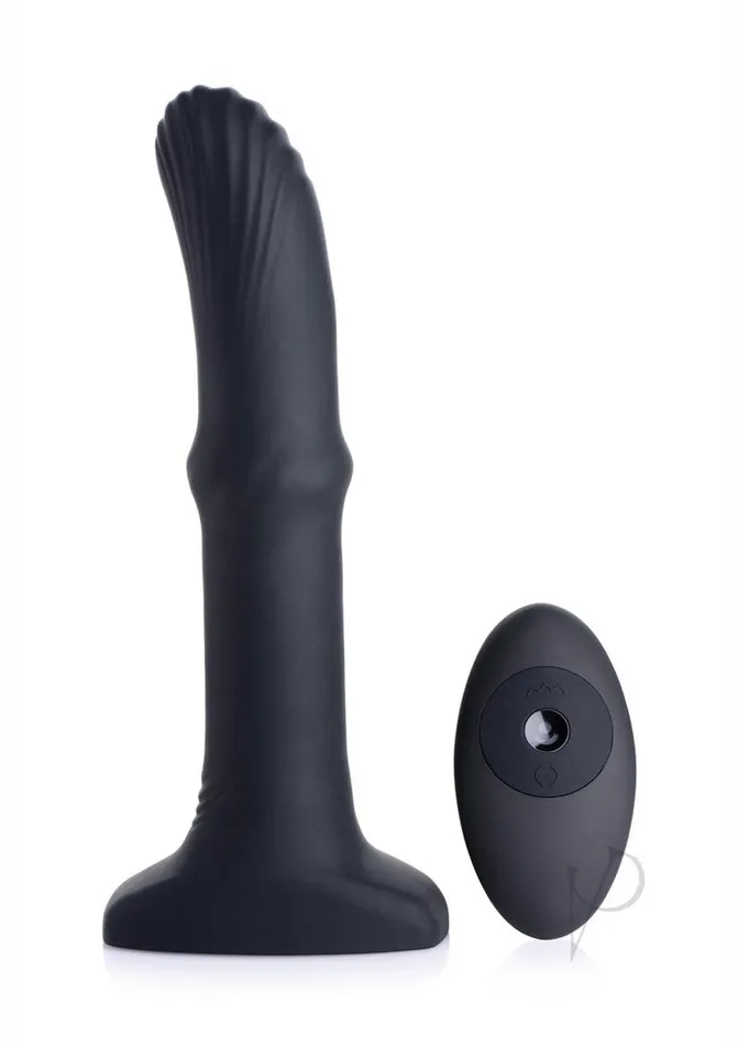 Thunder Plugs Male Sex Toys Thunder Plugs Sliding Shaft Silicone Rechargeable Anal Plug with Remote Control Black