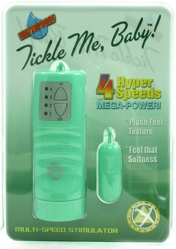 Tickle Me Baby Female Sex Toys Tickle Me Baby Egg with Wired Remote Green