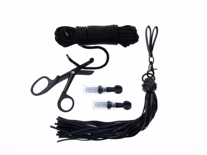 Tied and Twisted Bondage Kit Black Sportsheets Anal